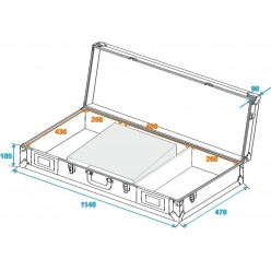 ROADINGER Universal Console DS-1 2xCD/1xM-19 LT bk
